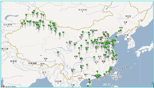 国内lng加气站分布图